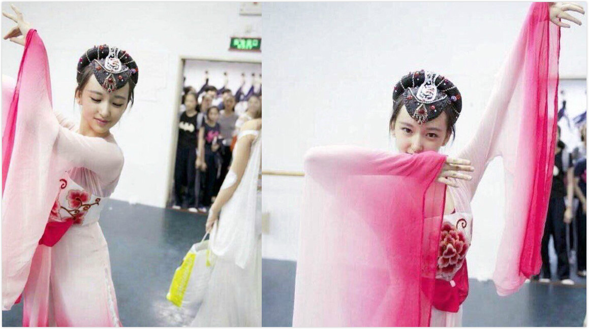 程潇初中舞服照惊艳众人,肌肤白皙气质清纯,没有刘海太好看了吧