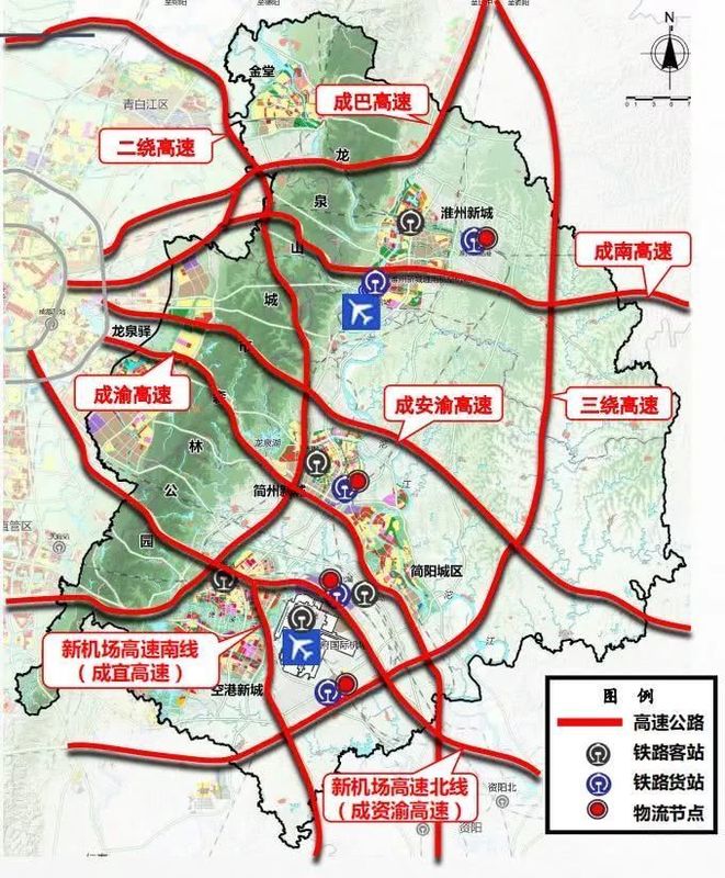 成都"东进"战略总规方案披露:8大特色景观段,500km绿道网