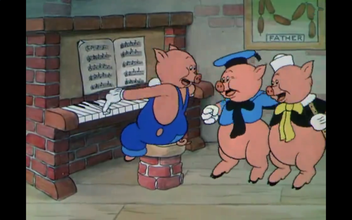 童话改编动画三只小猪墙上挂的八张照片不简单,难怪能获奥斯卡奖