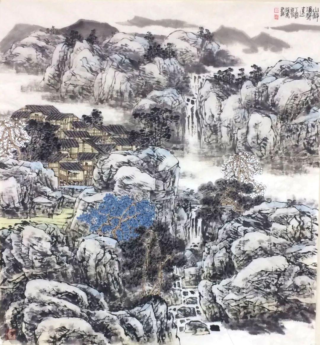 当代著名画家李晓东的写意山水,具有浓郁的文人画精神!