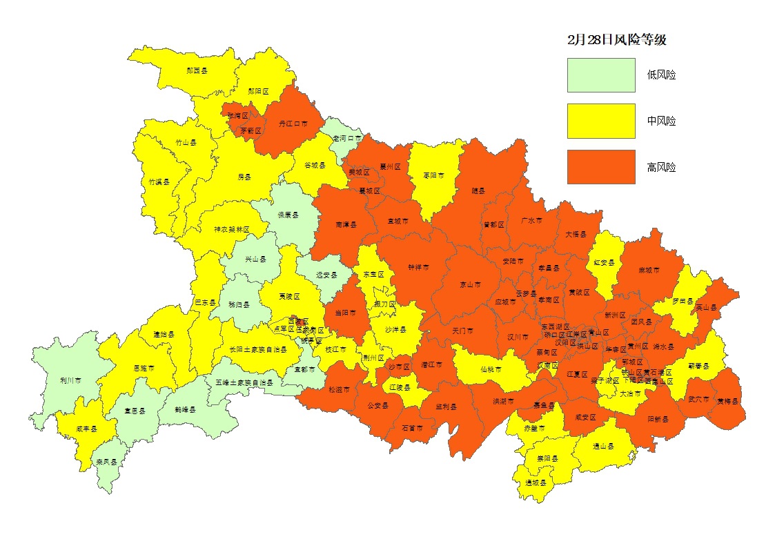 湖北疫情地图图片