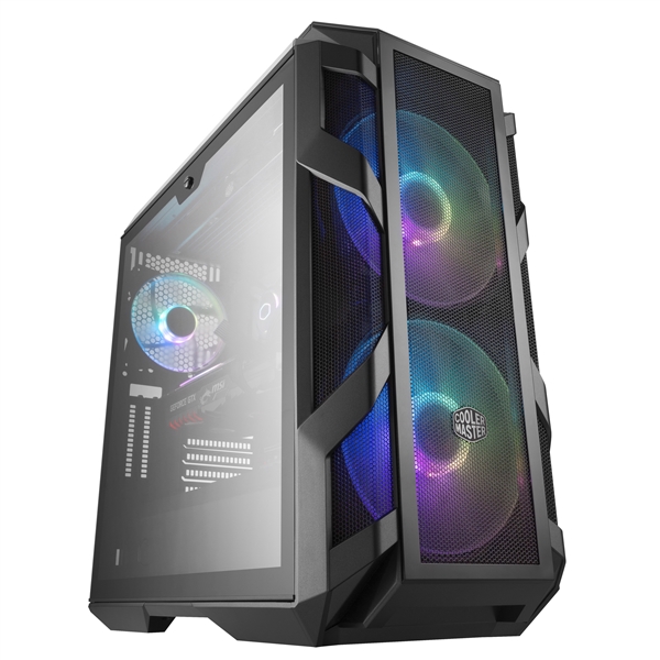 酷冷至尊mastercase h500m机箱图赏:两个大风扇惹眼