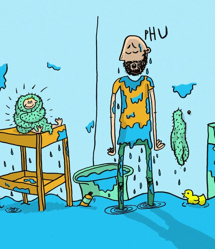 父亲在休假时画了他的日常生活漫画,有孩子的父亲都能理解他