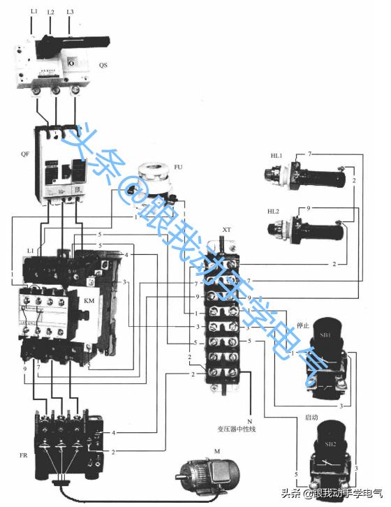 電氣基本控制電路講解之全壓啟動電機控制電路