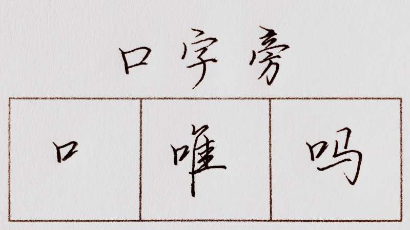 口字旁如何写漂亮?找对方法,告别苦练!(行书技法70),教育,兴趣学习,好看视频