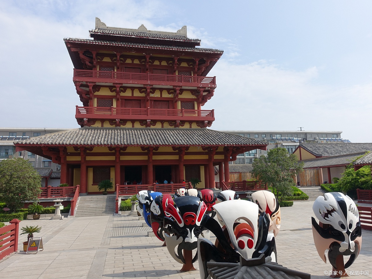 许昌曹丞相府建筑群,钧为汉代建筑风格,由魏武帝游园和曹丞相府组成.