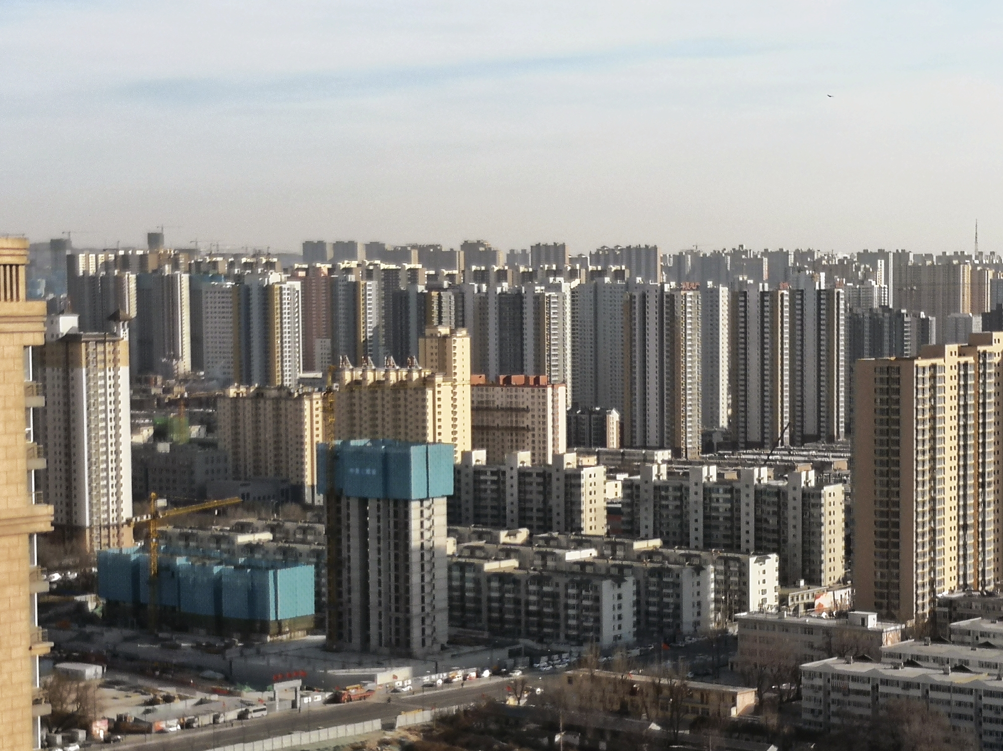 航拍太原的城市高楼群,已看不清哪里才是这座城市的边缘!