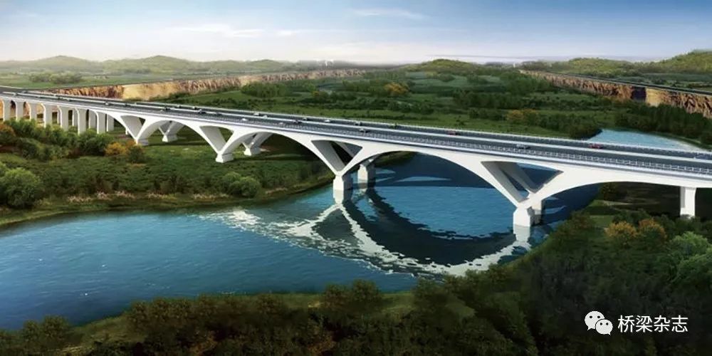 涝河大桥 兼顾美学与时尚的"v"腿连续梁桥施工技术