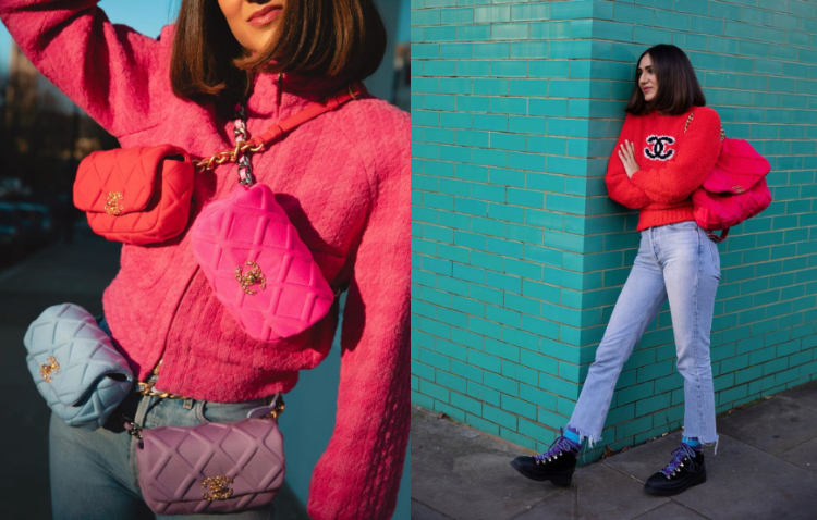 奢侈品包包香奈儿19搭配小技巧,学街拍潮人掌握5点,亮新高度!