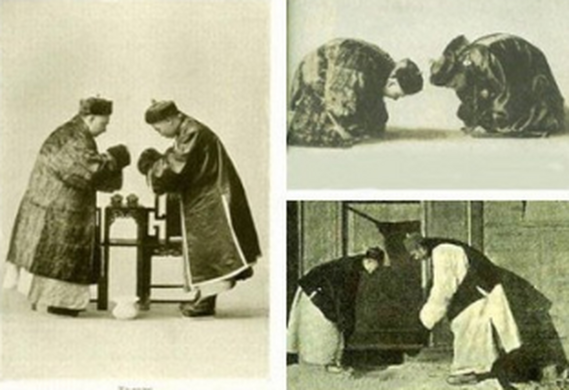 【清代老照片:中国人的见面礼仪】1