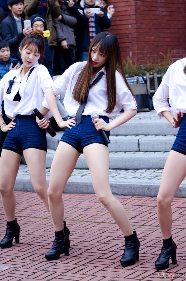exid女团,我只喜欢她们整齐划一的性感造型!