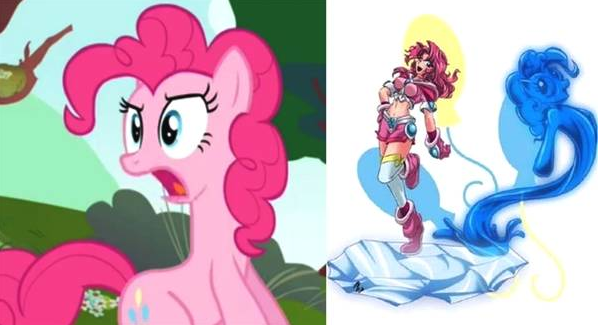 当小马宝莉变身美少女战士后,苹果嘉儿帅气十足,柔柔