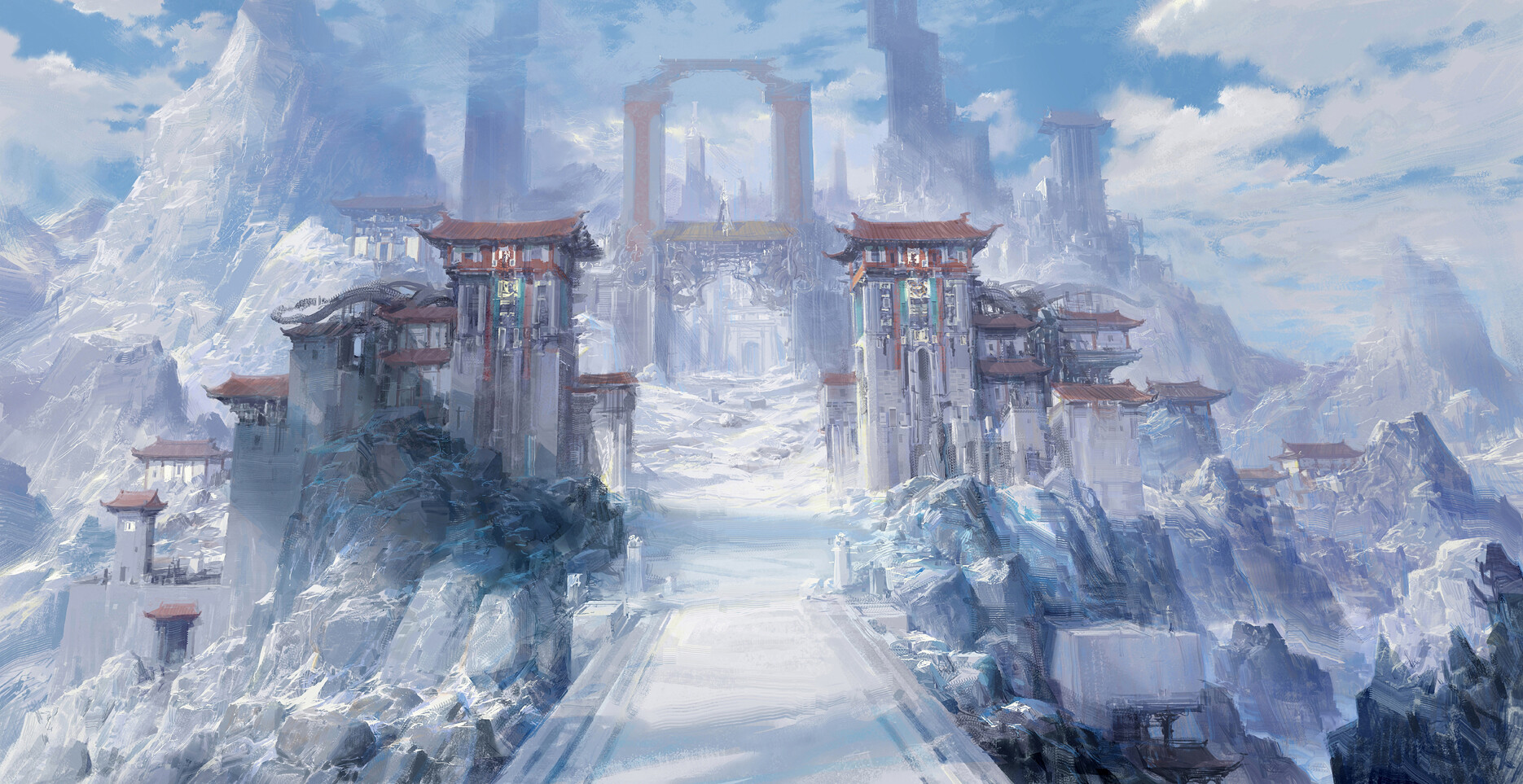 一组精彩的场景插画作品欣赏!题材多样场面宏大壮丽让人赏心悦目