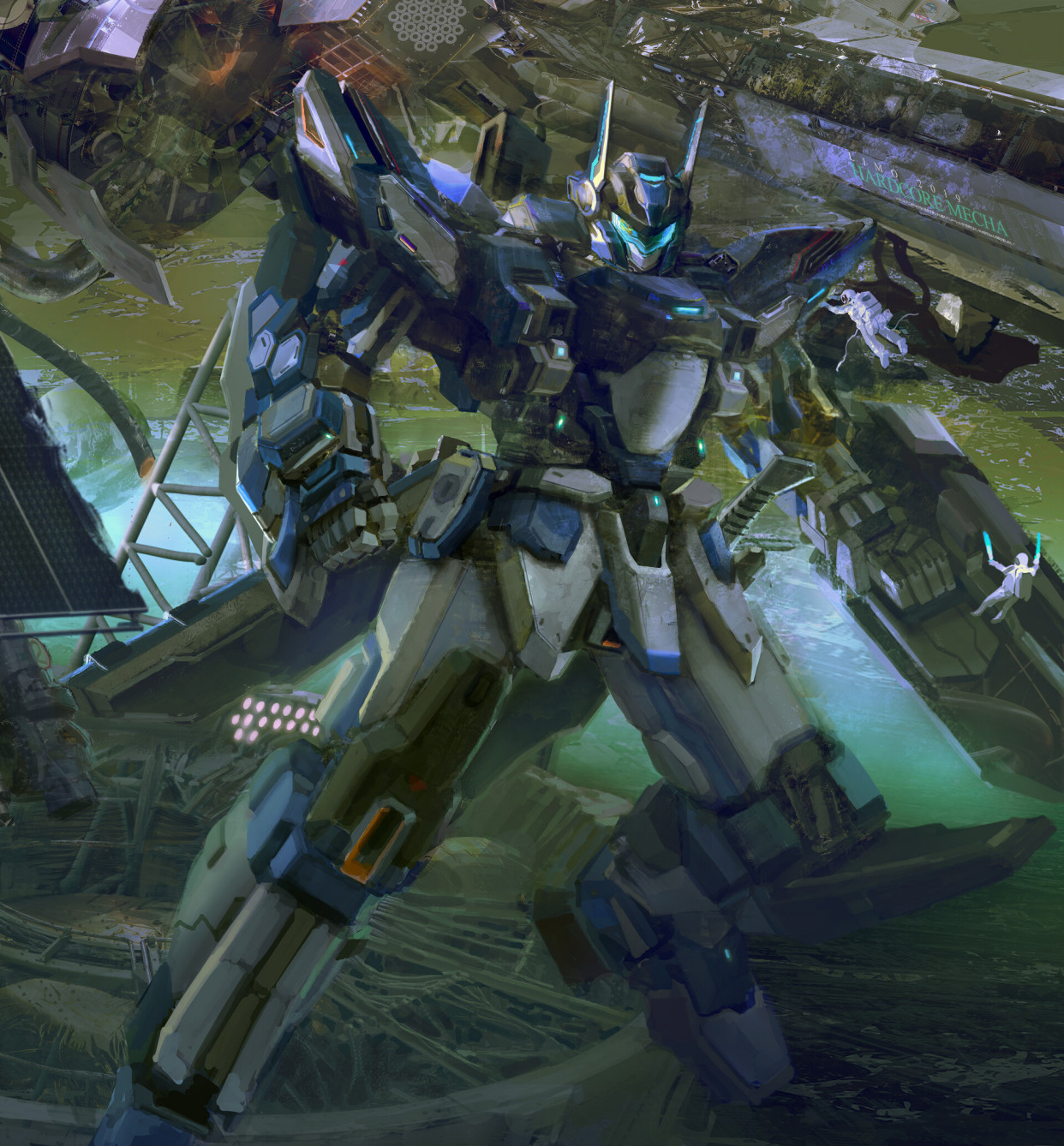 帅气的一组机甲类插画作品欣赏