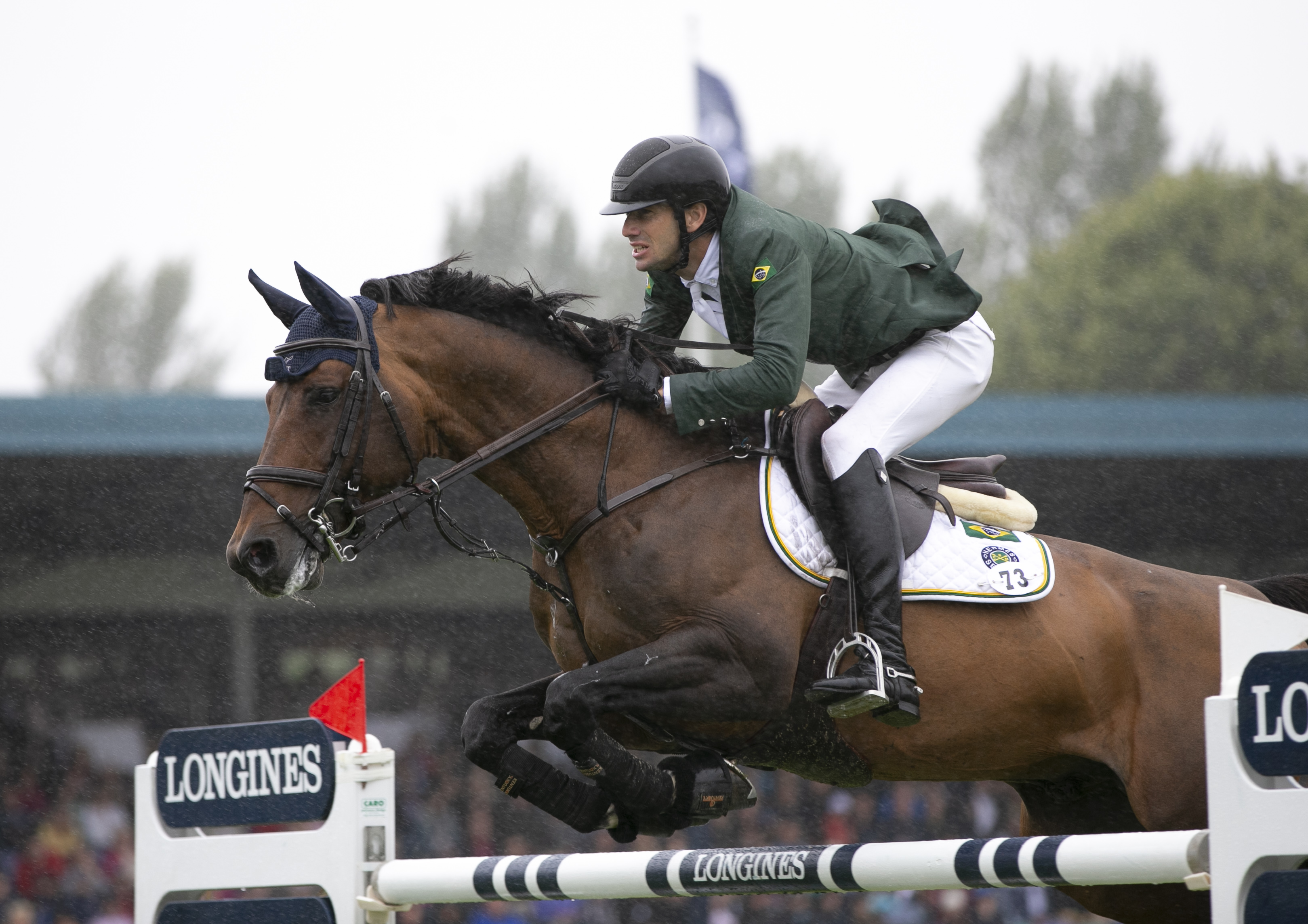 马术——国际马联国家杯障碍赛英国站落幕(7)