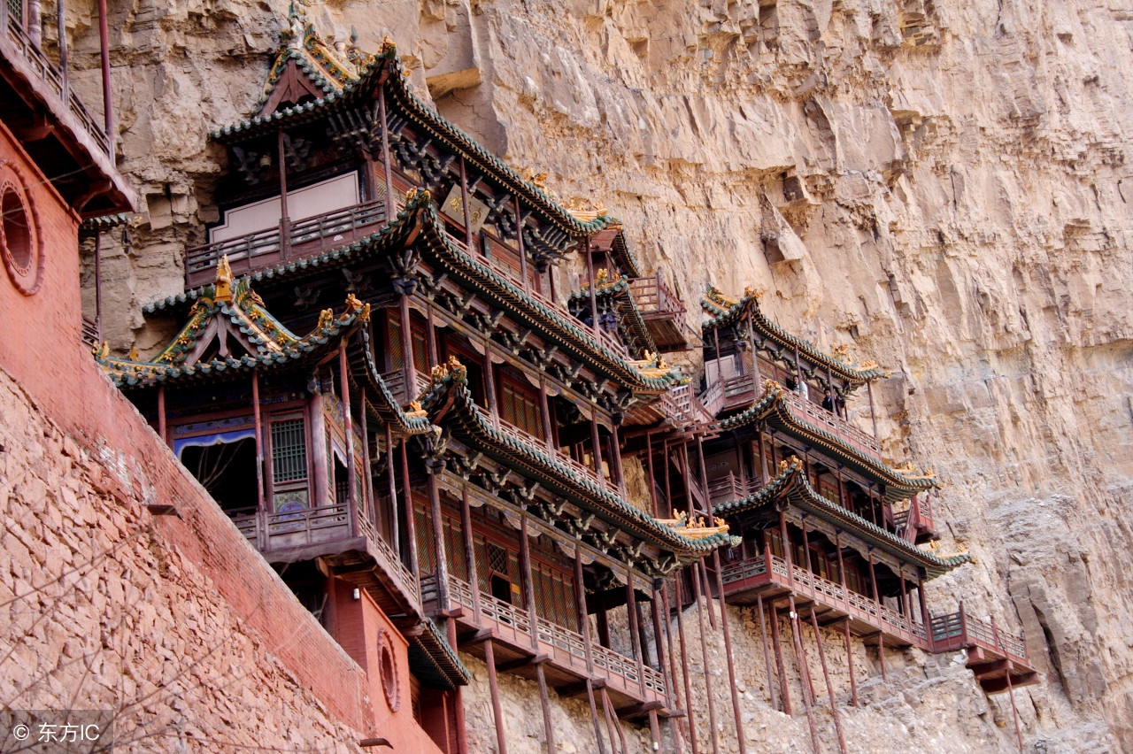 中国古代建筑奇观——恒山悬空寺,全球最奇险建筑之一