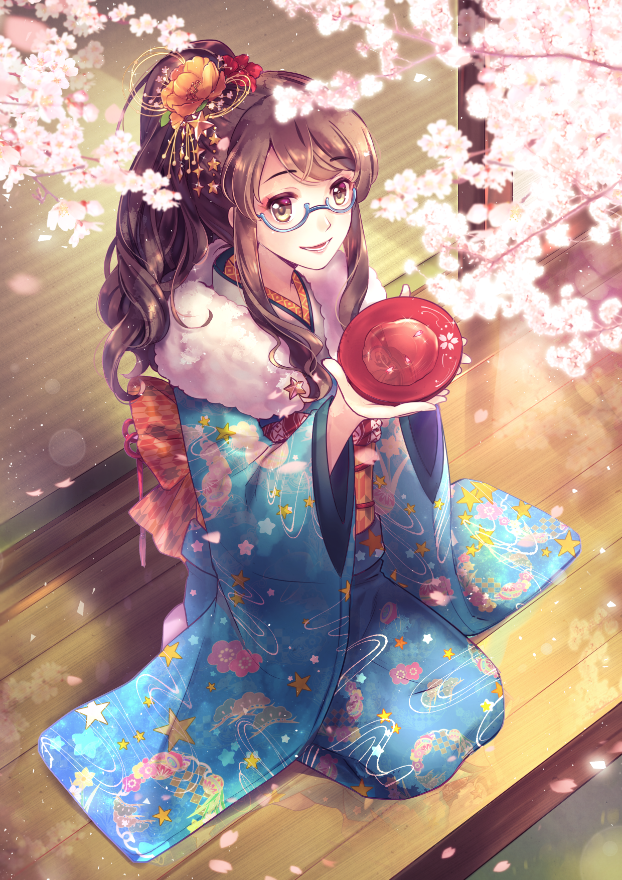 画师【momoko】笔下的樱花少女:呐,樱花的季节你更想和谁在一起