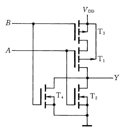 cmos与或非门电路图图片