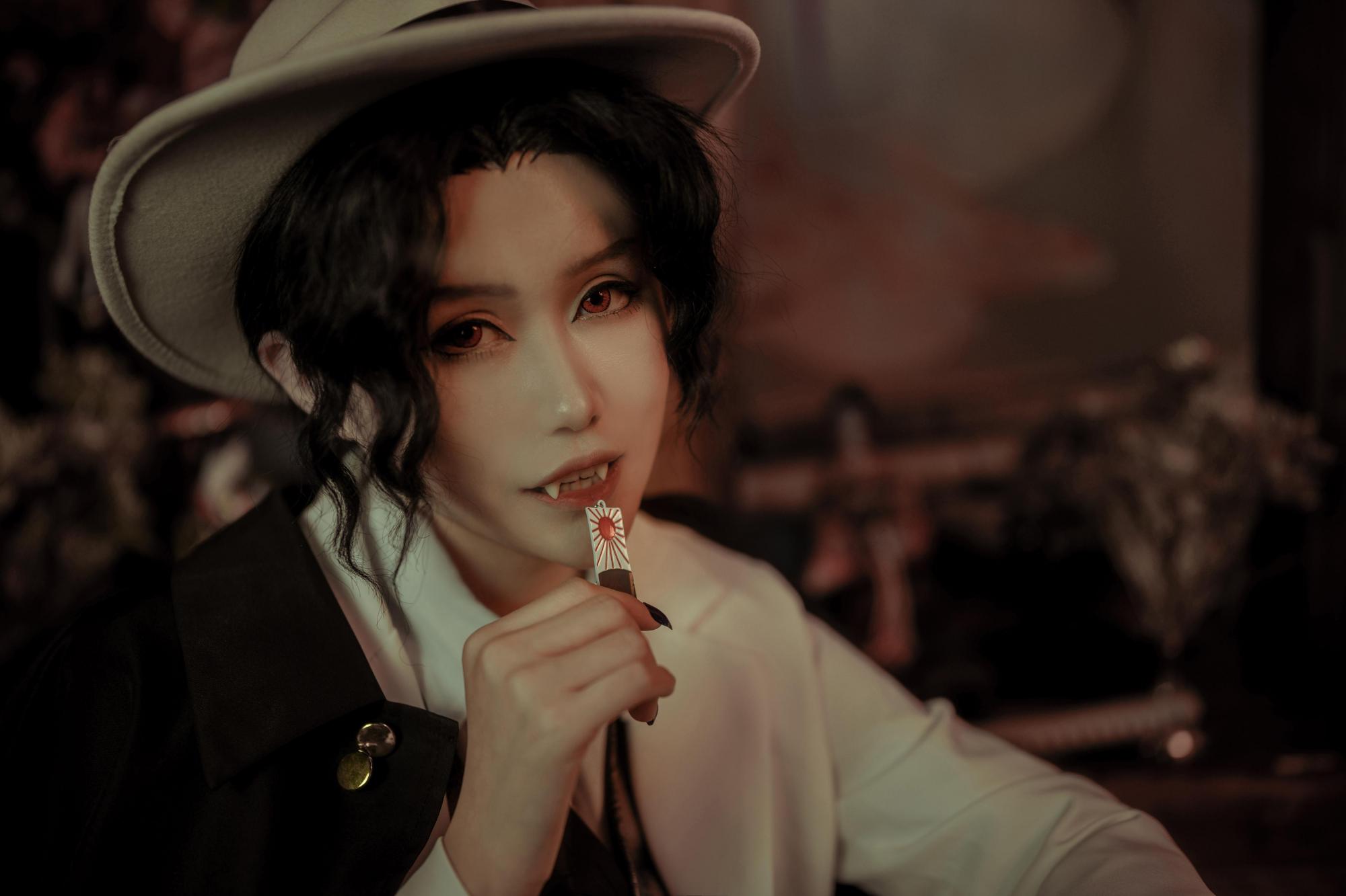 「鬼灭之刃」鬼舞辻无惨男装cos,太帅了吧