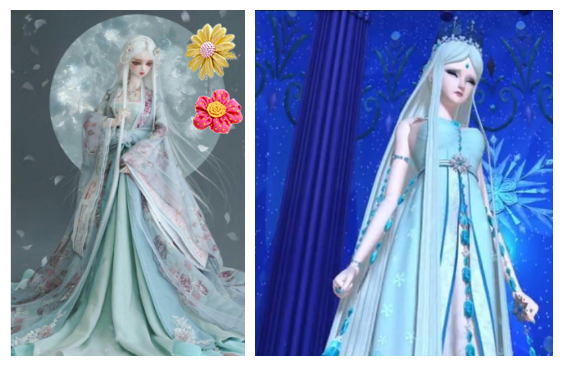 精灵梦:5位主角换上古风装,菲灵迷人,冰公主惊艳,王默最撩人