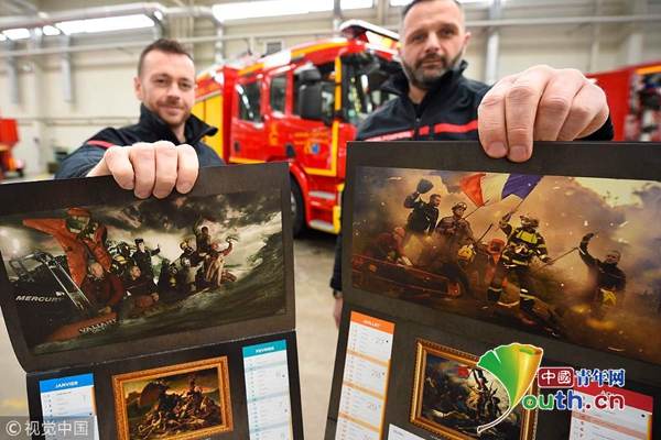 消防员日历法国图片