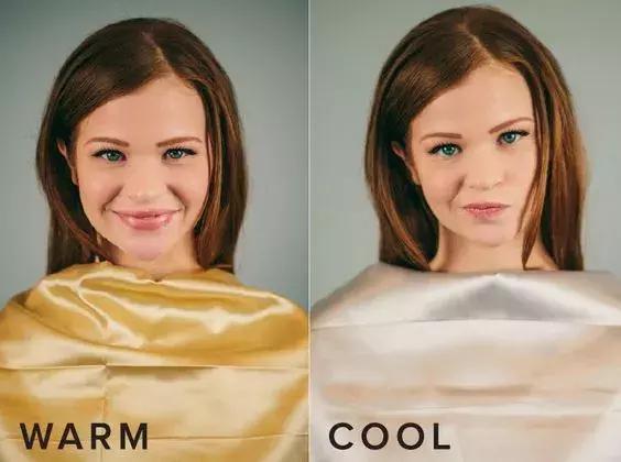 相比之下,低饱和度,暖色调的浅色更适合暖黄皮,衬得肌肤白皙.