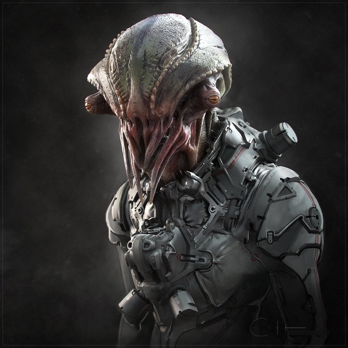 美国设计师的一组3d机械和怪物概念设计作品!可谓相当脑洞大开!