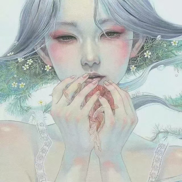 日本插画师平野实穗miho hirano,插画学习素材,灰色调插画壁纸