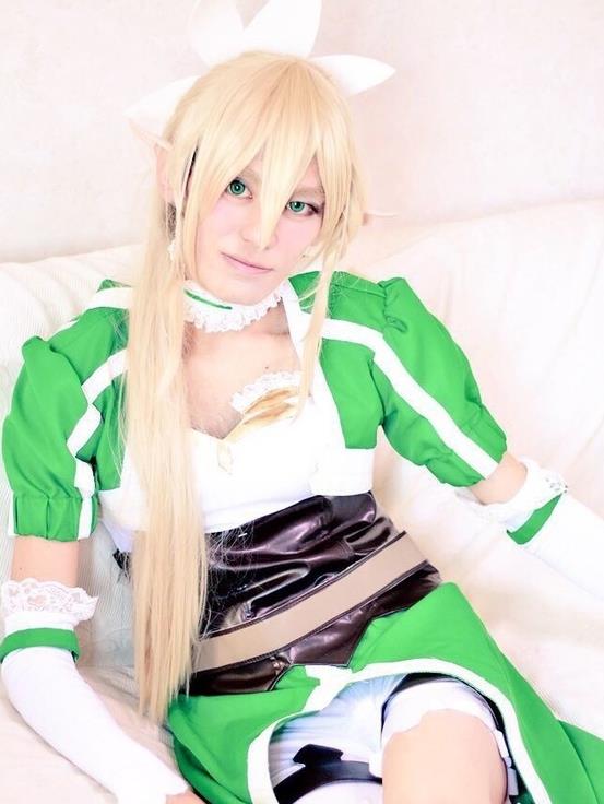 图为莉法,在现实生活中,是桐人的妹妹,刀剑神域cos,恭喜桐人收获"