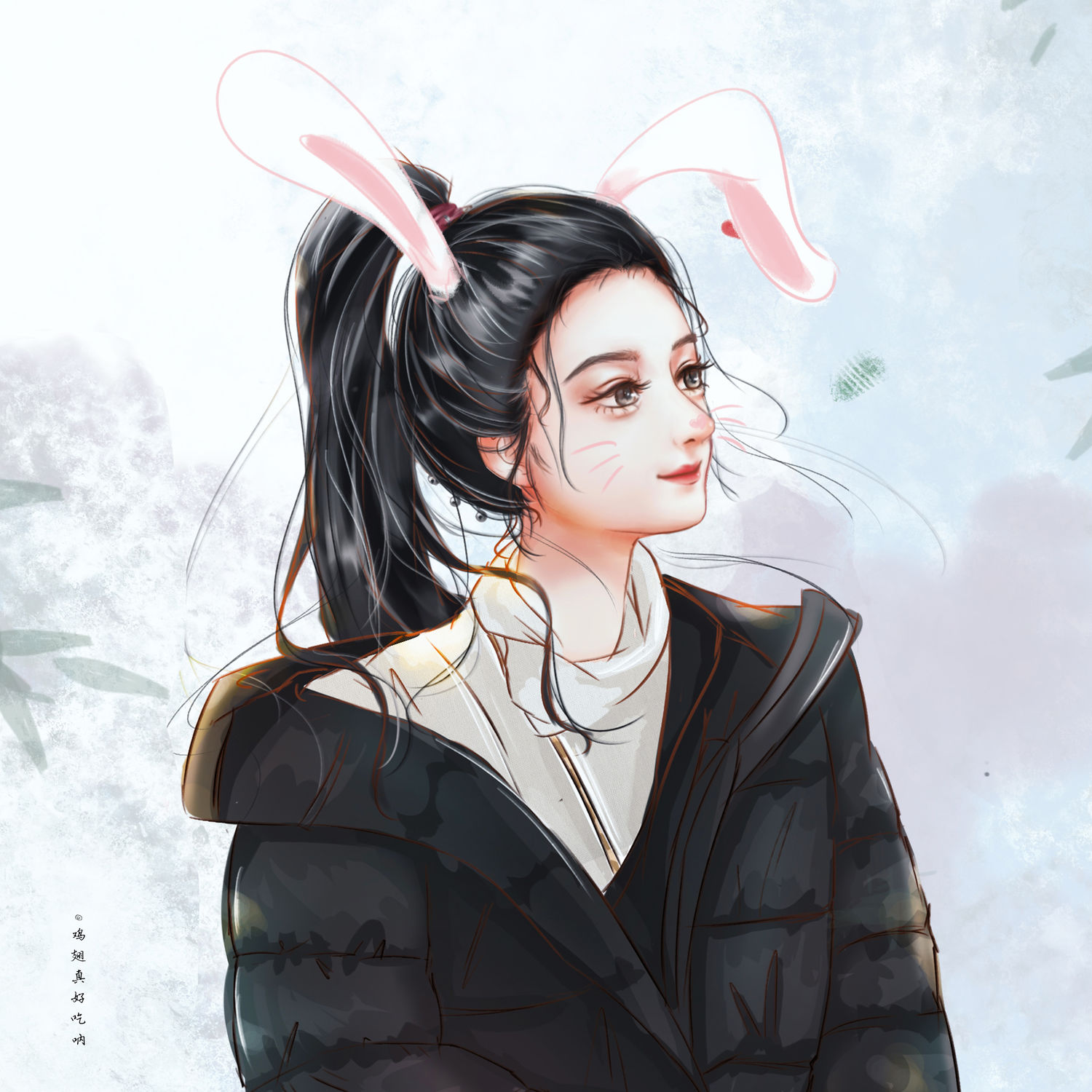 赵丽颖翡哥饭绘分享 小兔叽周翡在线施展魅力