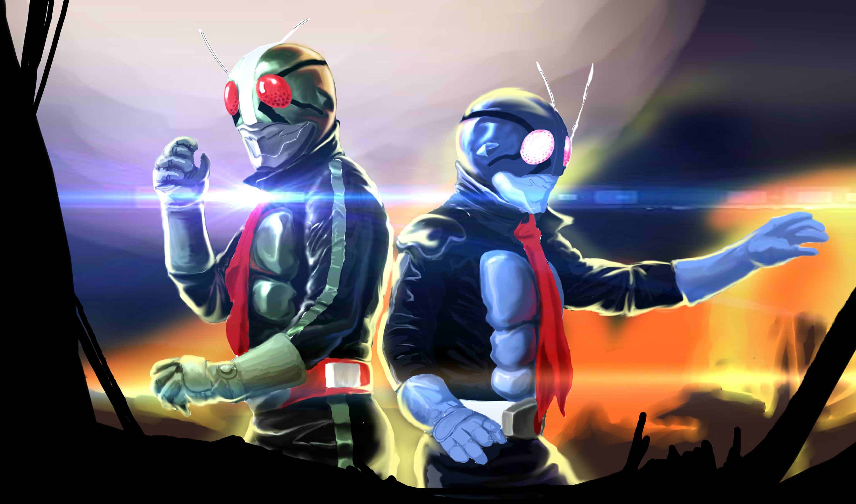 之后又增加了同被修卡改造的一文字隼人变身的假面骑士二号,为报弑亲