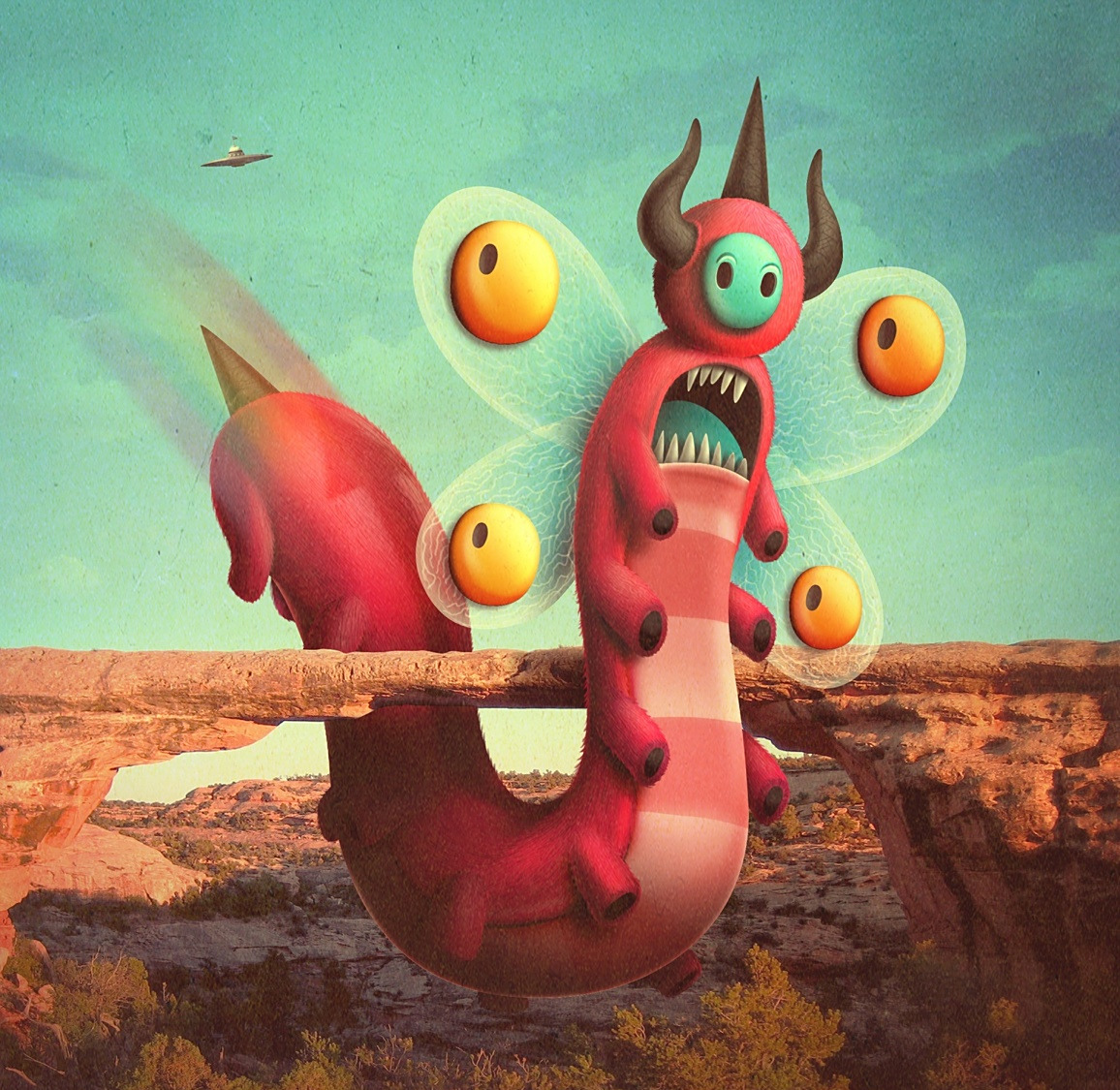 可爱的巨型小怪兽插画-西班牙juan carlos paz -bakea插画作品