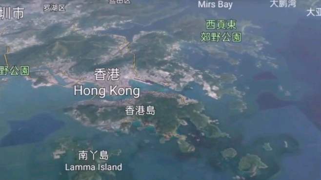 [图]800米高空俯视整个香港，维多利亚港居然有很多空地，了解一下