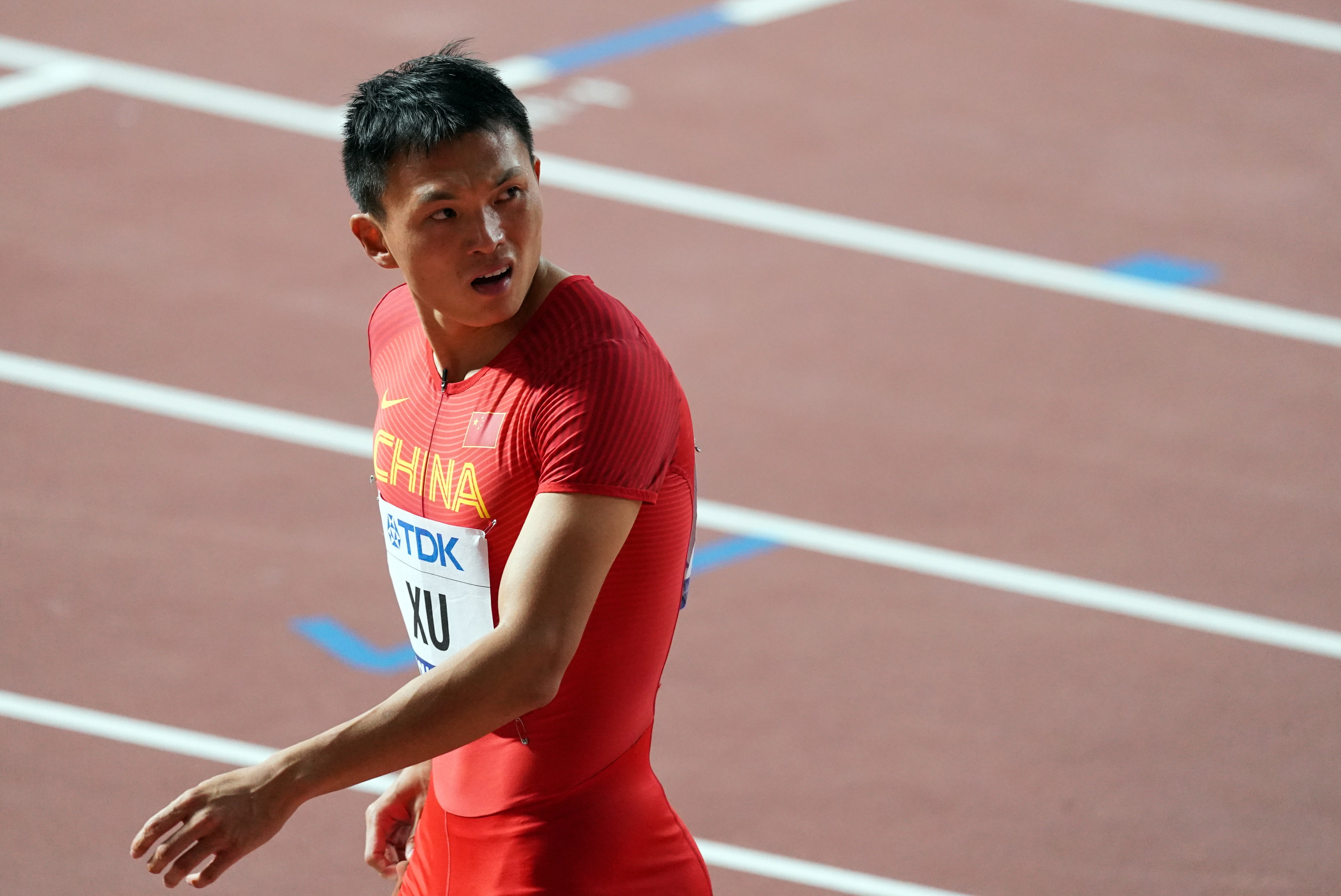 田径——男子100米预赛:许周政无缘晋级