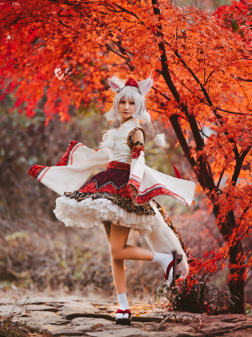 东方project犬走椛cos:视觉,嗅觉均很优秀,可以瞬间发现侵入者