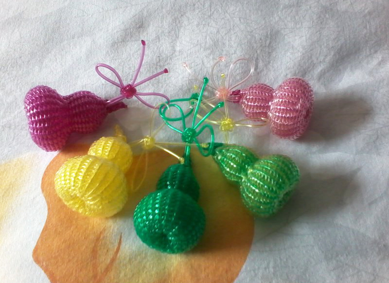 童年经典手工玻璃丝编织物,没想到还可以这样造型多变,小巧精致