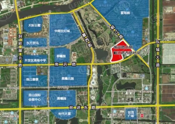 新城入驻昆山城东 20亿竞得开发区南浜路地块!