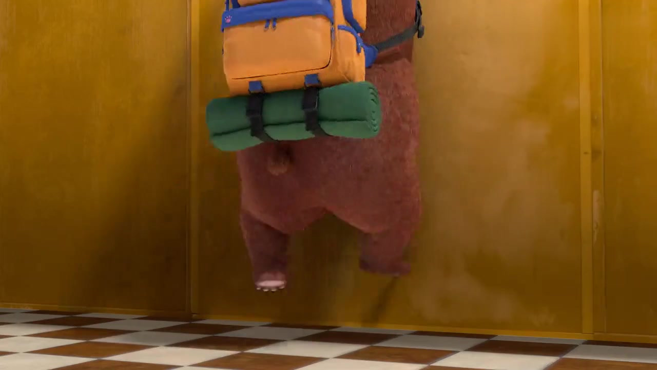 动漫壁纸:光头强熊大爬到了柜子上,发现了唯一的出口