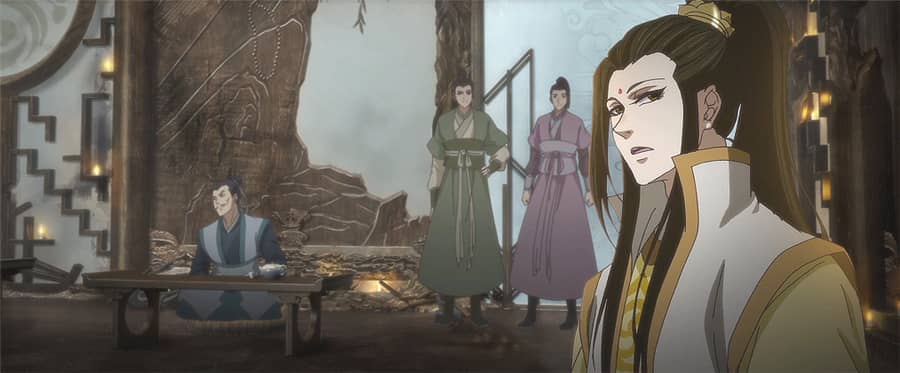 动漫魔道祖师:蓝忘机就在身边,魏无羡却只盯着金光善!