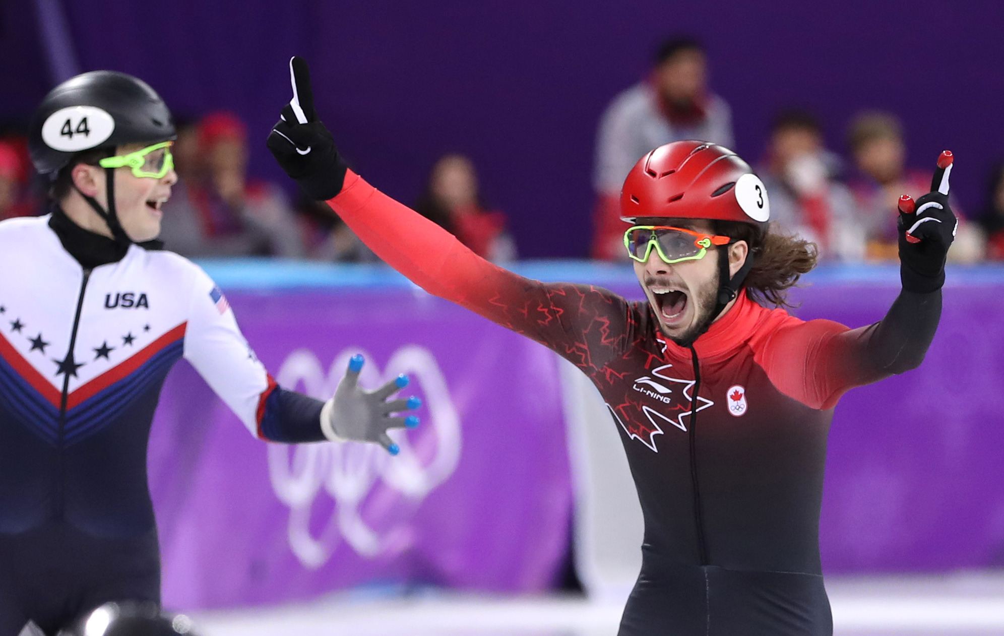 (冬奥会)(5)短道速滑——男子1000米:加拿大选手吉拉德夺冠