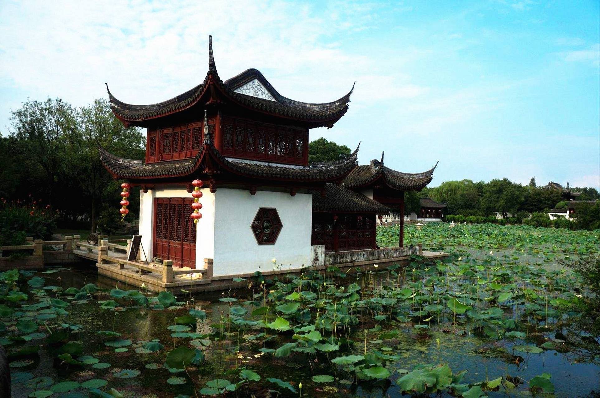 新年味#02#春节地标打卡#【上海大观园】紫菱洲位于蓼凤轩东,建于