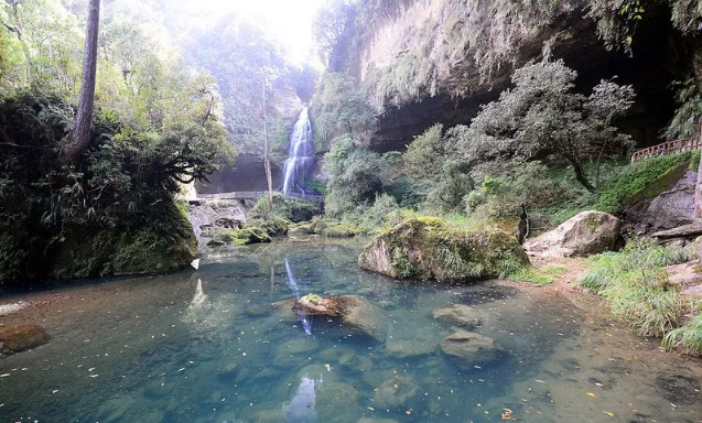 台湾南投竹山杉林溪景区风景