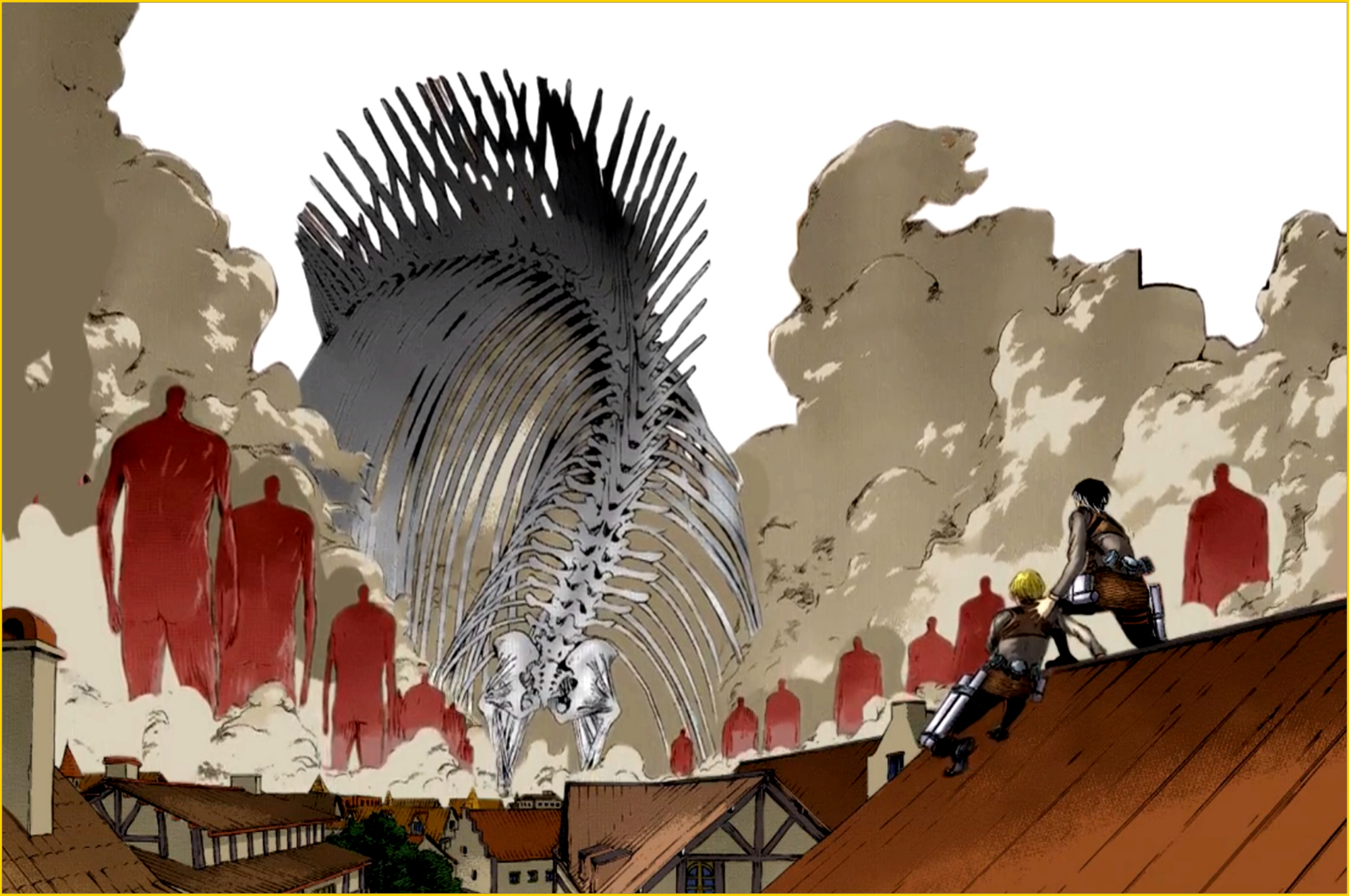 进击的巨人124预测:艾伦的骷髅巨人2次进化,完全体须佐能乎来袭