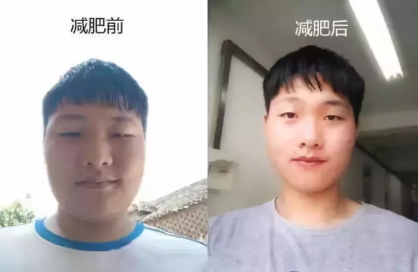南京农业大学园艺系的大二男生小吴还晒出自己减肥后的照片,与刚进