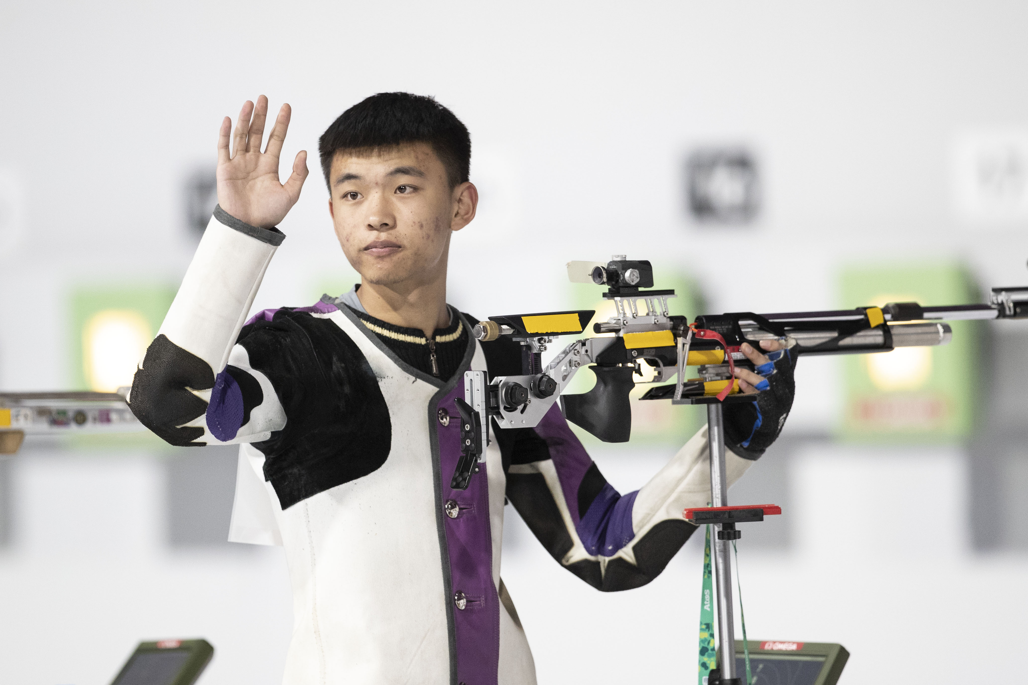 射击——中国选手张常鸿获得第四名