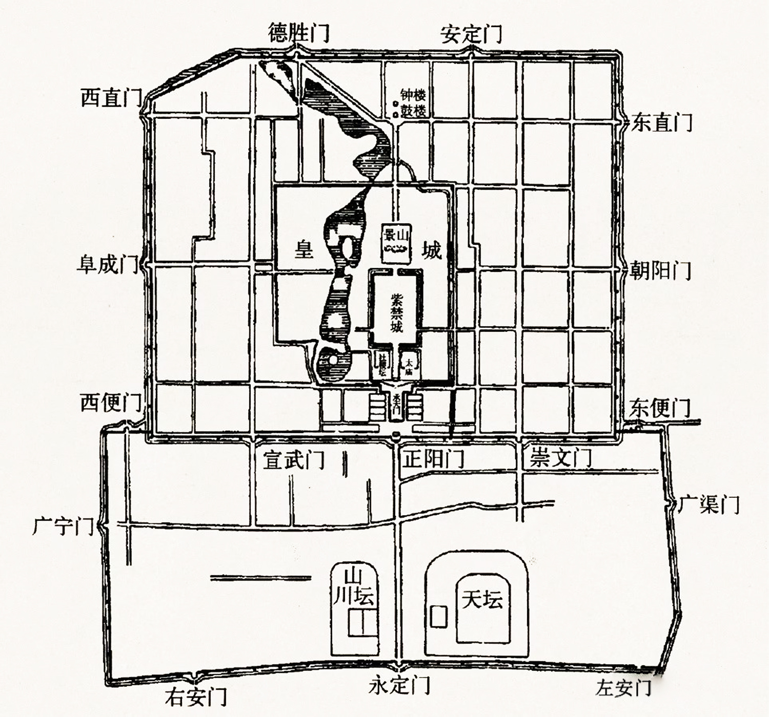 紫禁城的地理位置图片