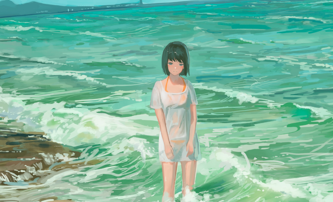 二次元动漫壁纸:曾经以为的放弃感情,原来是放弃了一生