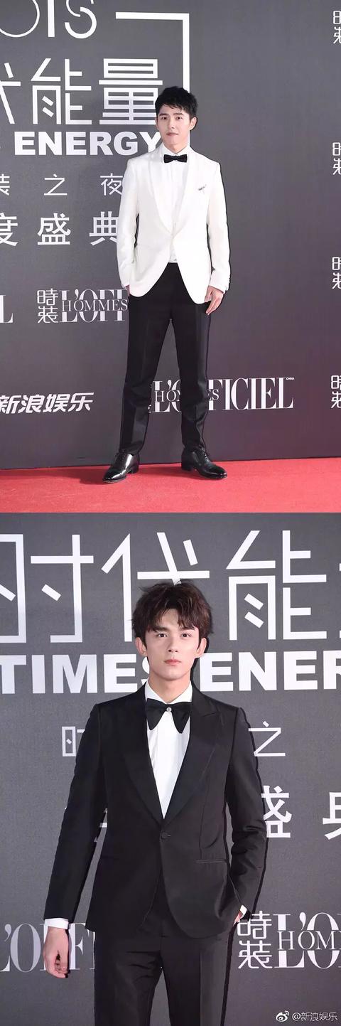 时装之夜合影未p照,祖儿头比吴磊大一圈,王俊凯身高都长腿上了