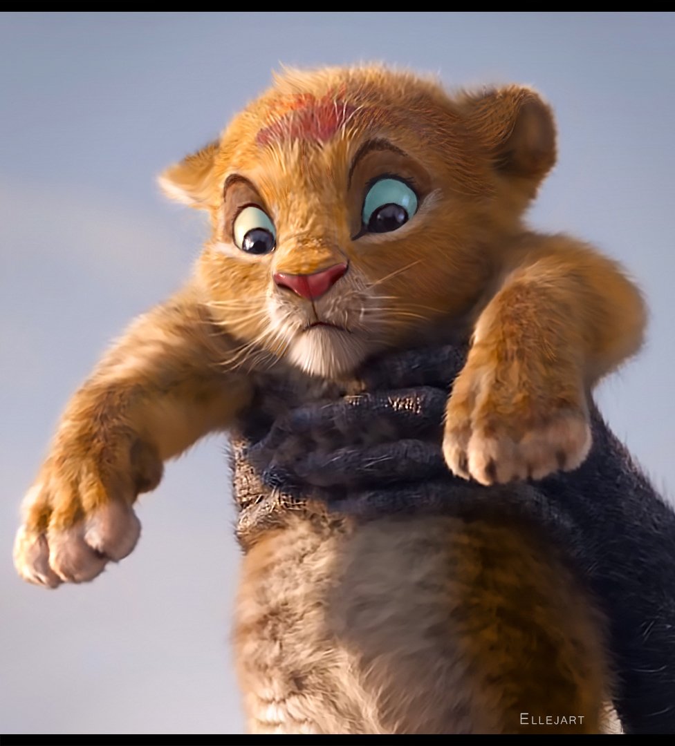 如果真兽版"狮子王"画风变得卡通一点