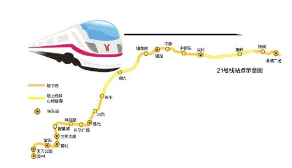 「轨道情报」广州地铁21号线全线贯通试运行!快车来了!